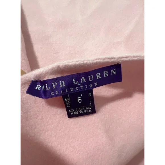 Ralph Lauren Collection Pencil Skirt Wool Angora Cashmere Size 6 Purple Label